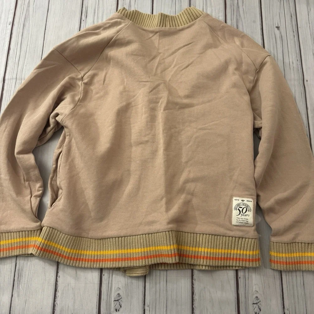 Adidas Originals Class of 72  Size XS Chenille Cardigan Mineral Women's - Picture 9 of 9